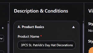 Selling point infographic example